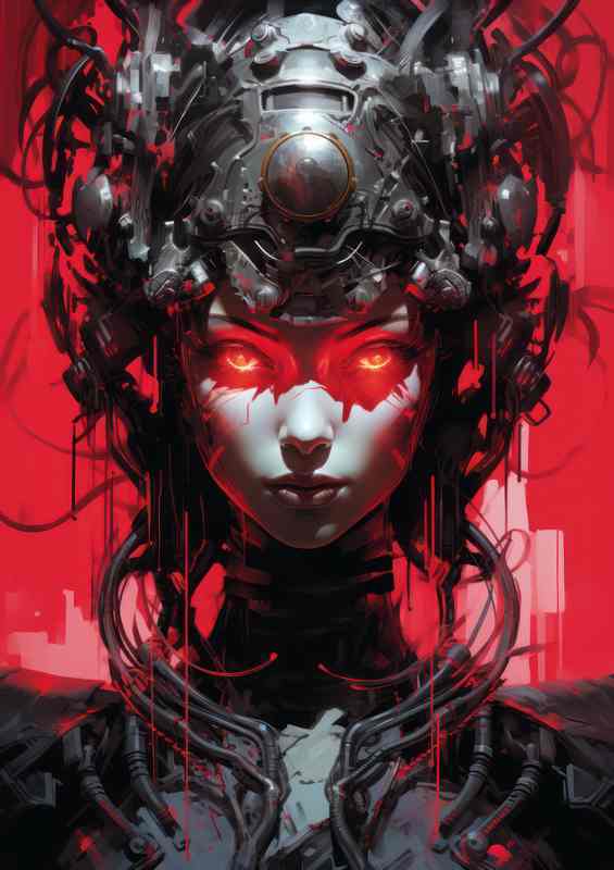 Nightmare Jigoku Gurumon Metal Poster