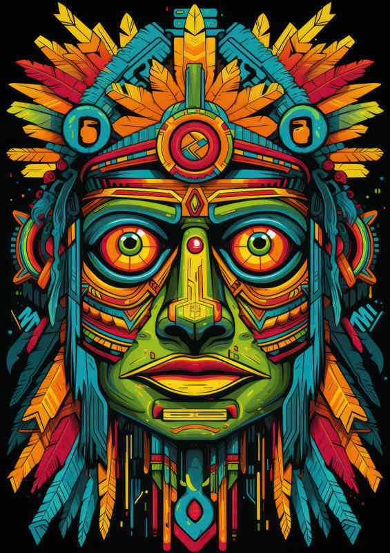 Native Aztec Geometric