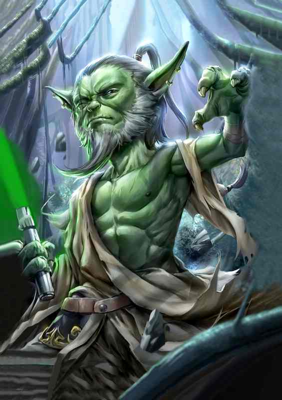 Epic Transformation Yoda Reborn as a Human in Manga Art