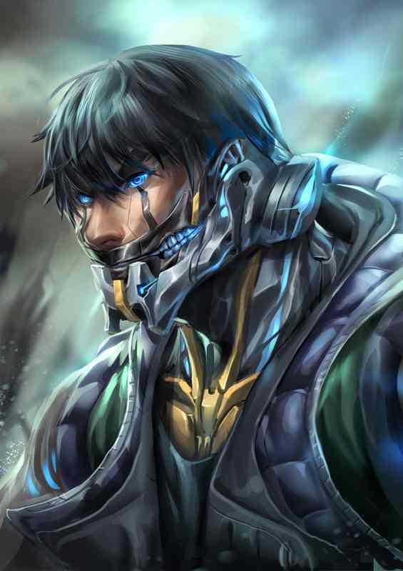 Steel-Ink Cyborgs Manga Metal Poster