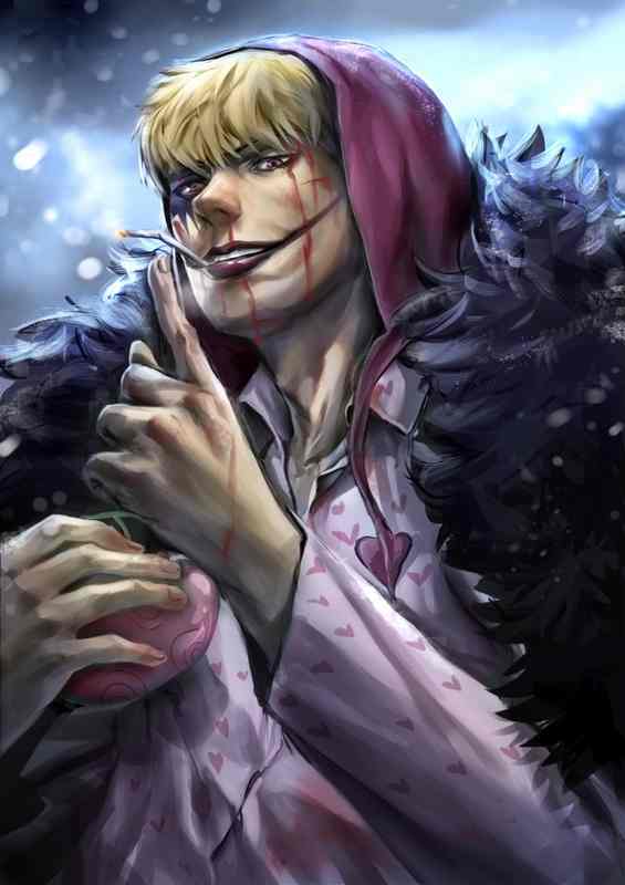 Whispering Shadows Corazon Metal Poster - Manga Style