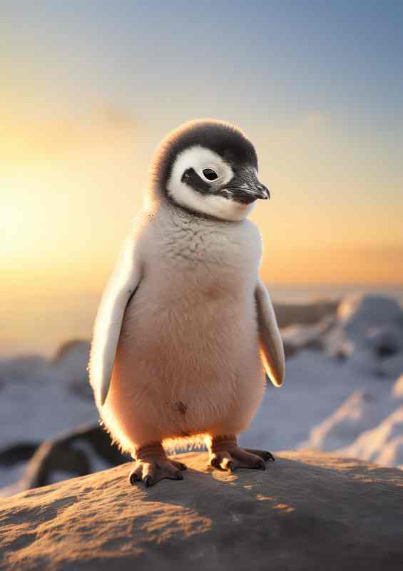 Baby Penguin finding his family