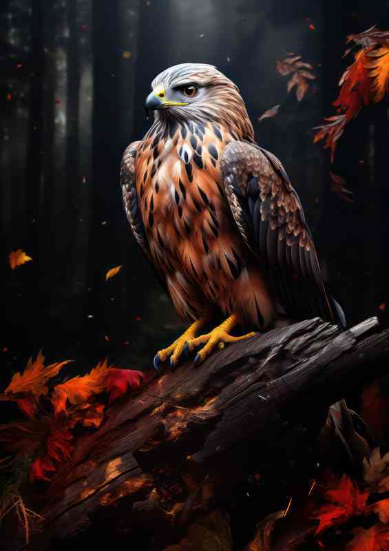 Hawks on a Perch Guardians of the Treetops