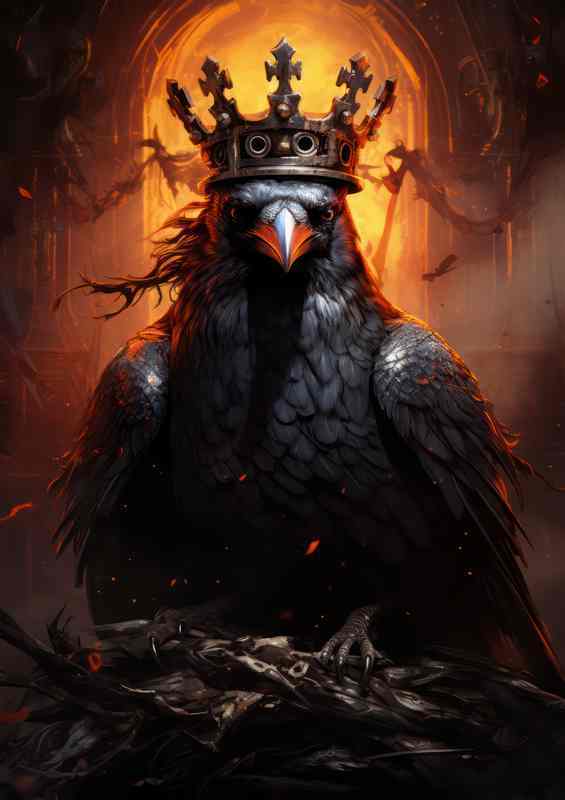 King Crow Sitting on his throne