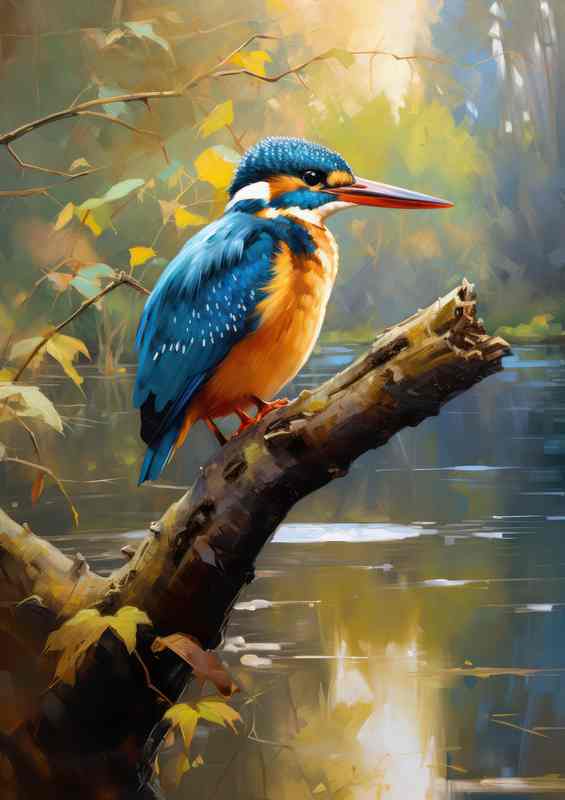 Kingfisher Birds at Rest Majestic Moments on the Perch
