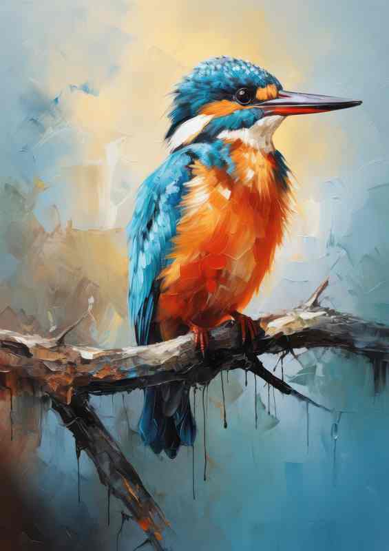 Kingfisher Birds on a Perch Natures Graceful Watchers