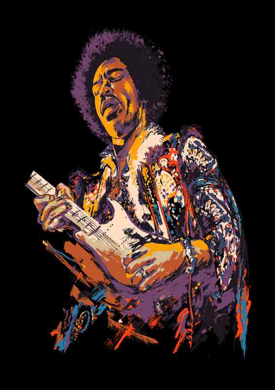purple haze Brush stroke style