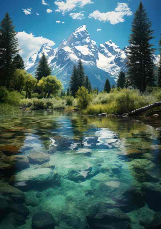 Teton Mtns. in Green Lake
