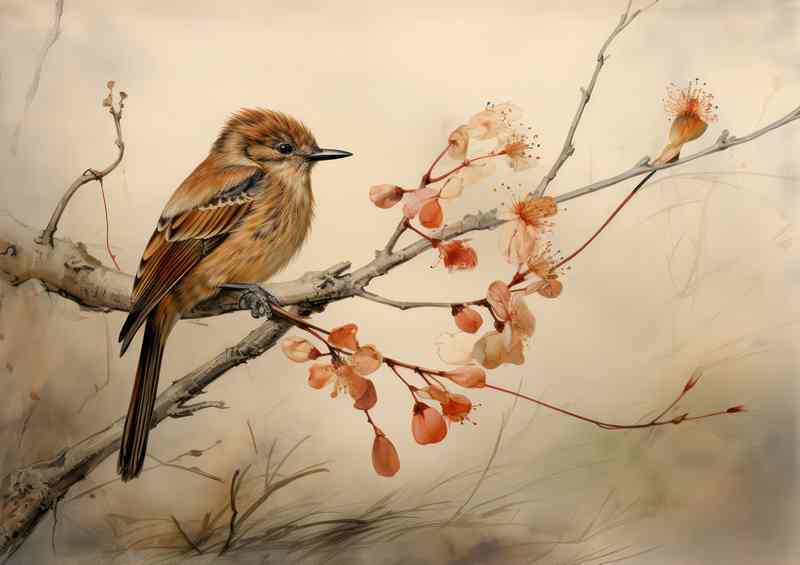 Birds in the Limelight Capturing Beauty on a Branch