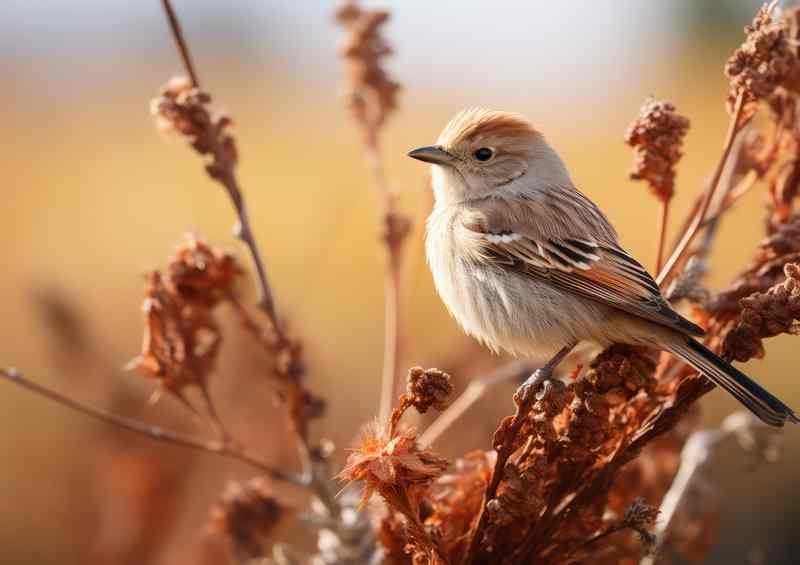 Chaffinch on Branch in Countryside