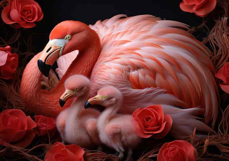 Pink Flamingo Hatchlings The Miracle of New Life