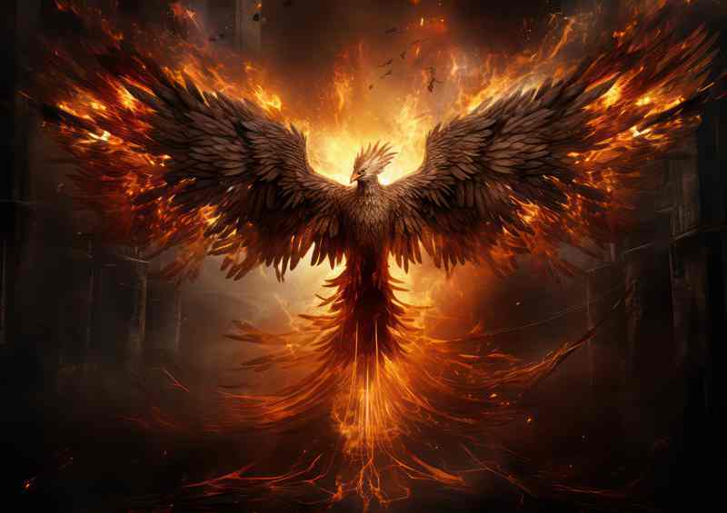 The Nighttime Ascension The Phoenix Takes Flight