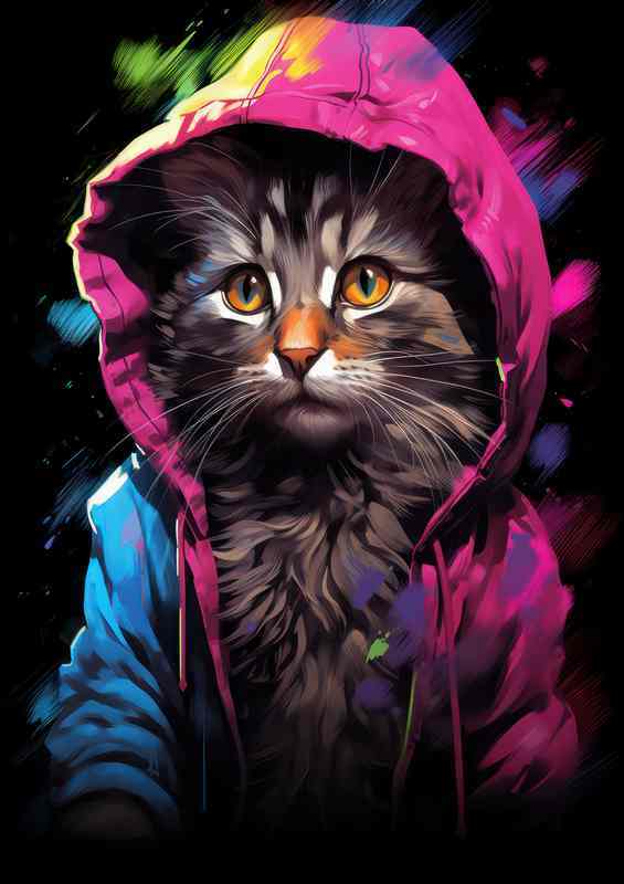Brighten Your Day with Colorful Cat Companions