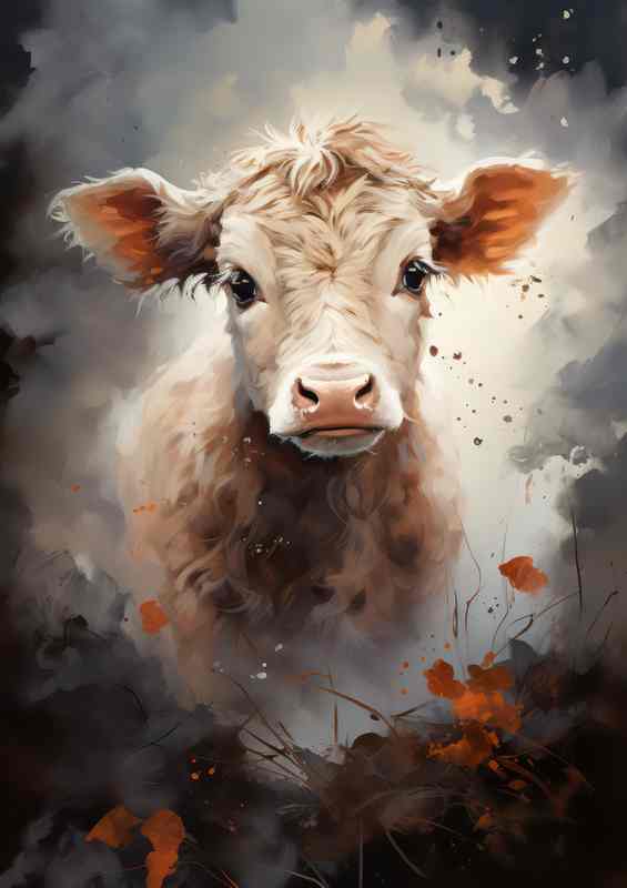 Cow Claf looking Photo ready