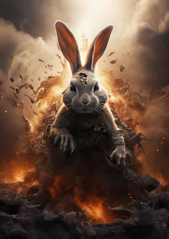 Rabbit getting ready for the race of his life