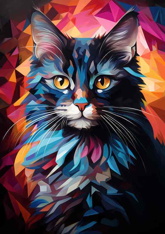 The Art of Cats Exploring Colorful Feline