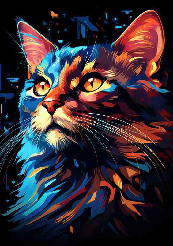 The Artistry of Colorful Cats