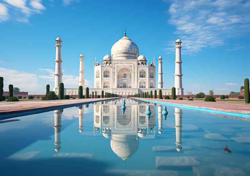 India Taj Mahal Metal Poster