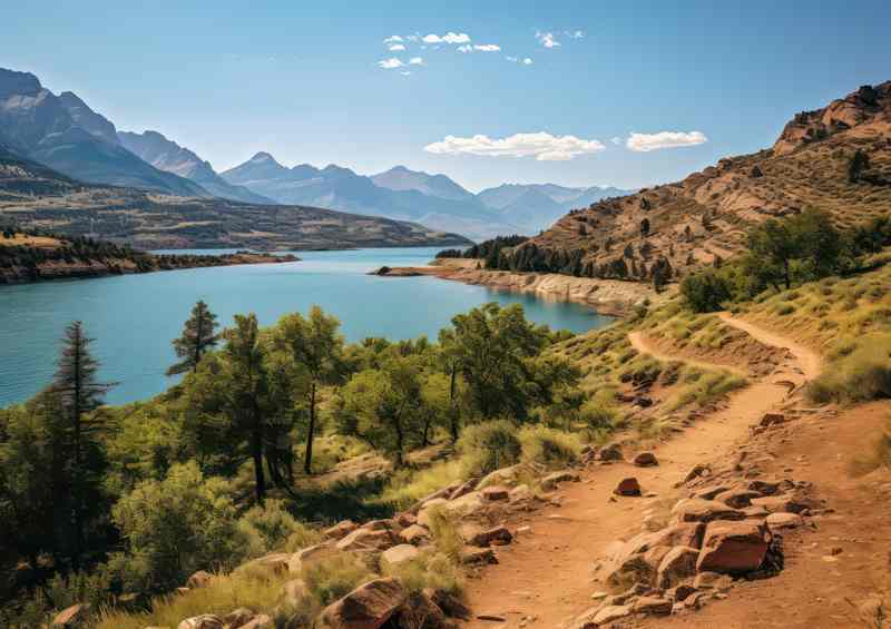 Lakes And The Mountains During the day in utah