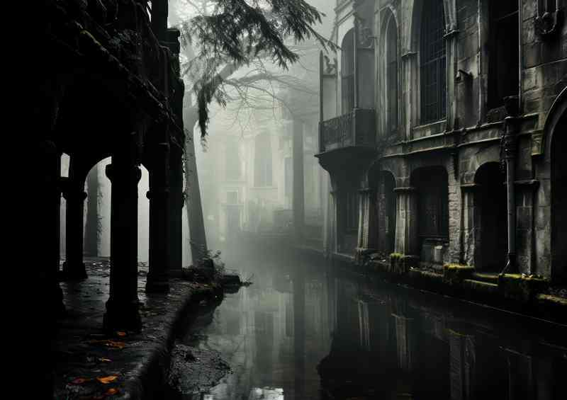Old School Picture Of The Waterways In Venice