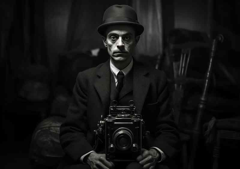 Old Style Man With His Modern Day Camera