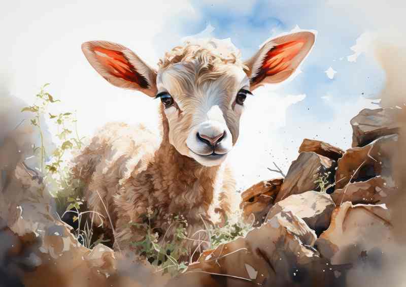 Grazing Grace Sheep on a farm