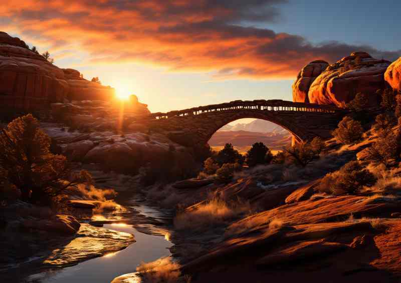 Archangel Bridge Utah Metal Poster