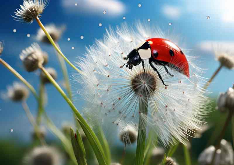 Garden Gems Ladybugs on Wildflowers