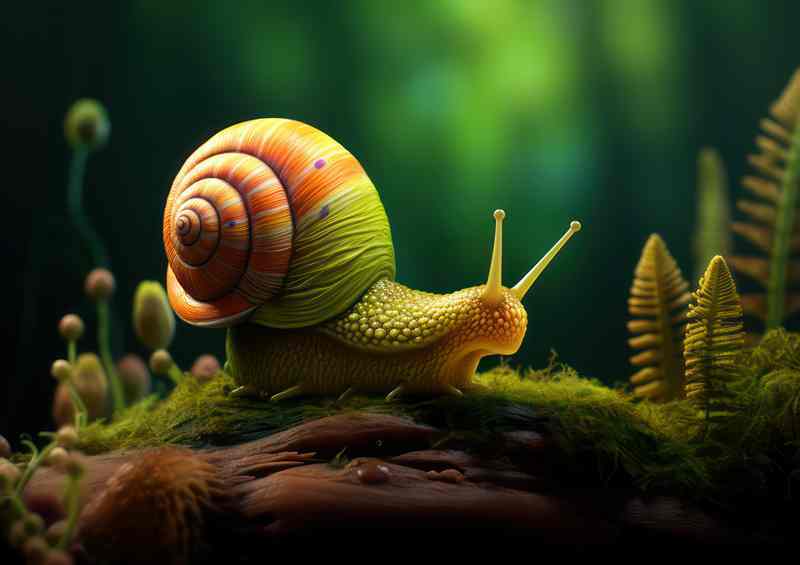 In Living Color Snails that Light Up the Garden