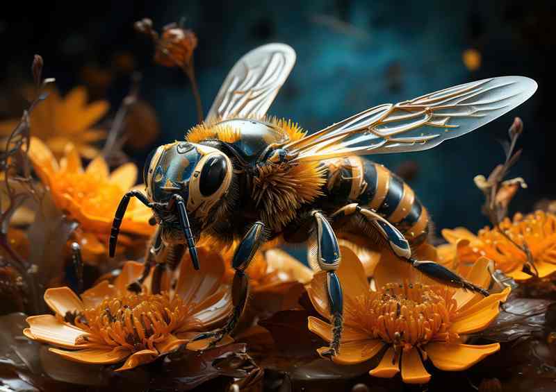 Pollination Perfection Bees on Flowers