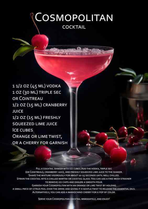 Cosmopolitan Cocktail Drink