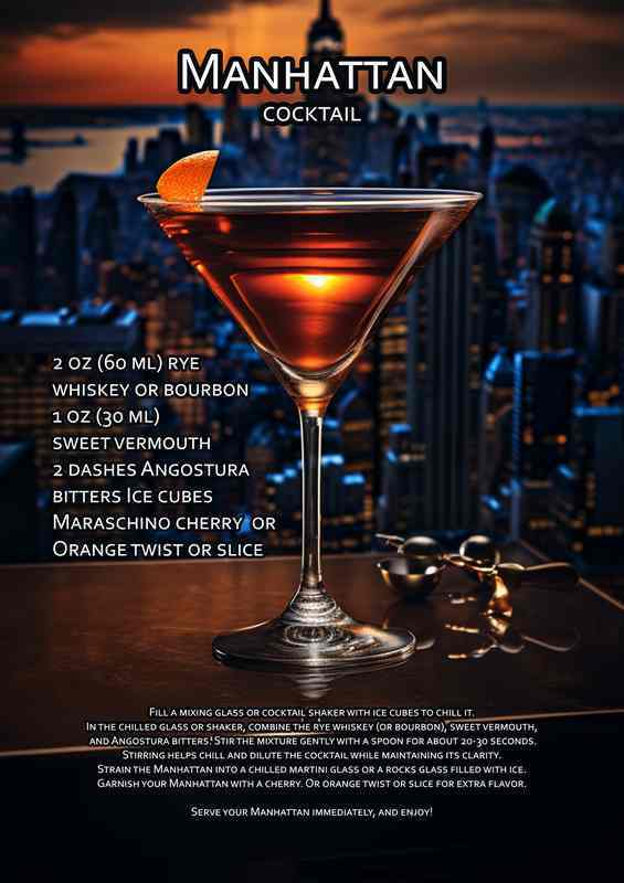 Manhattan Cocktail Drink