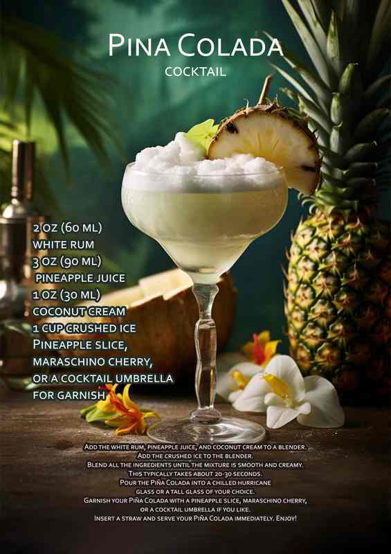 Pina Colada Cocktail Drink