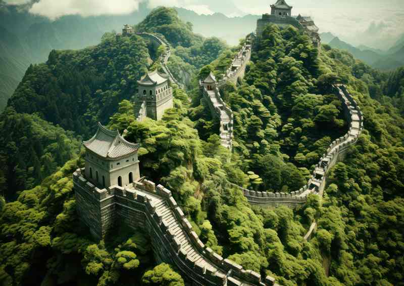 The great wall of china During the daytime