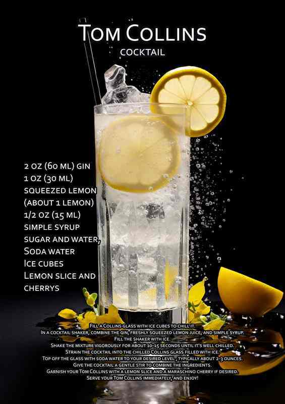 Tom Collins Cocktail Drink