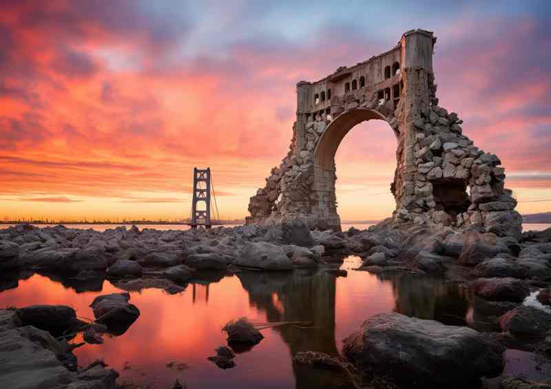 The tower bridge San Diego California in Autumn