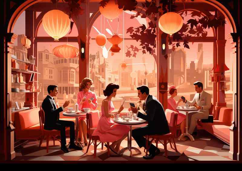 Atomic Age Cocktails in the cafe