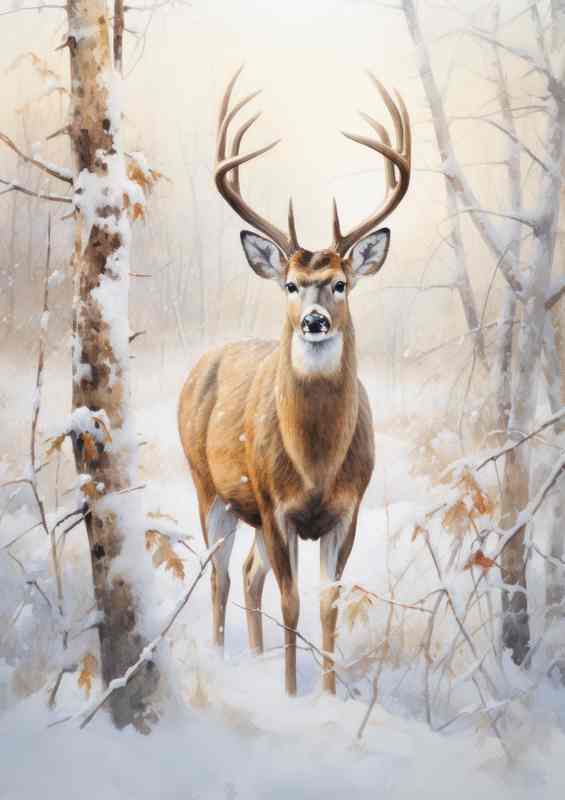 Close Encounters Deer in the Wilderness