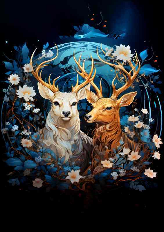 Deer in the Enchanted Forest
