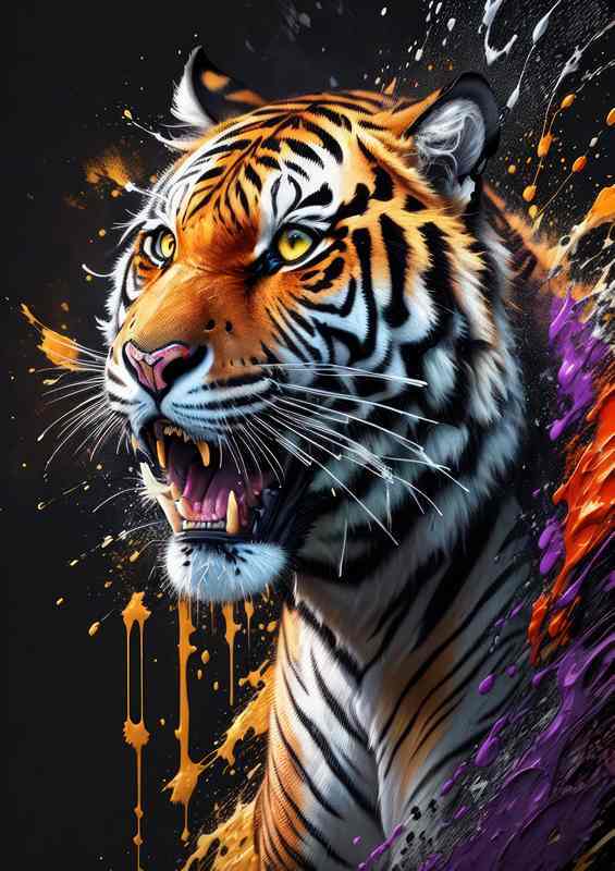 Tiger Art in Splash
