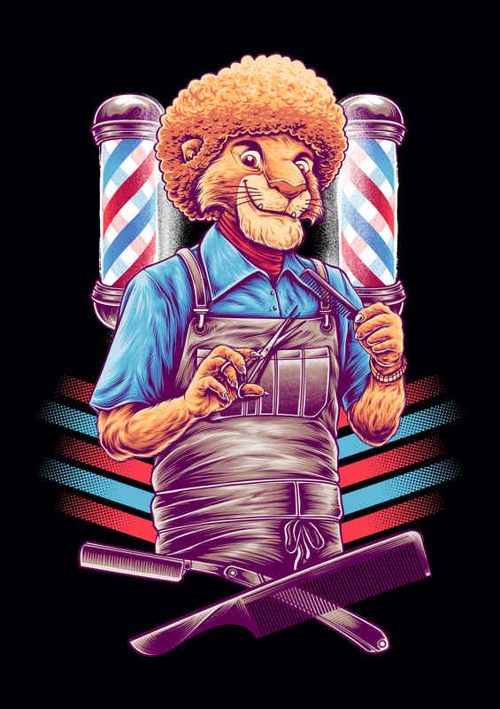 Cool Hair Club | Metal Poster - Hair Club Metal Poster
