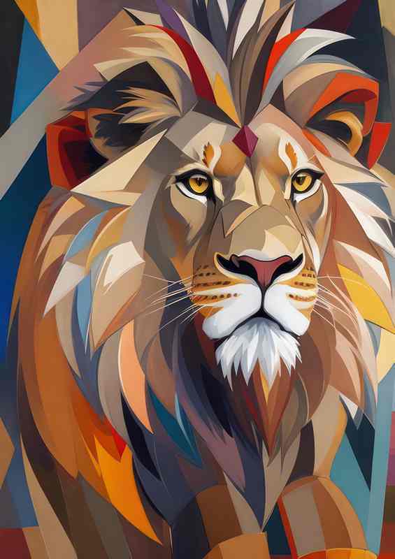 Lion In Art form been majestic