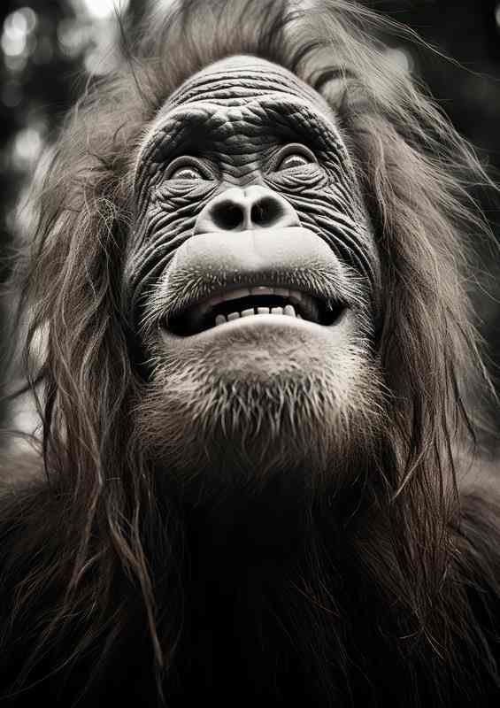 Orangutan enjoying daily sun bathe