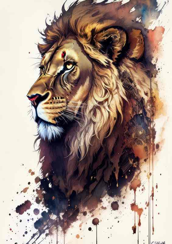 Pride of the Savanna with splashes of colour