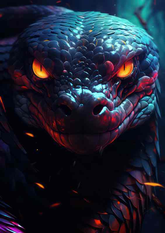 Starring in the eyes of a snake