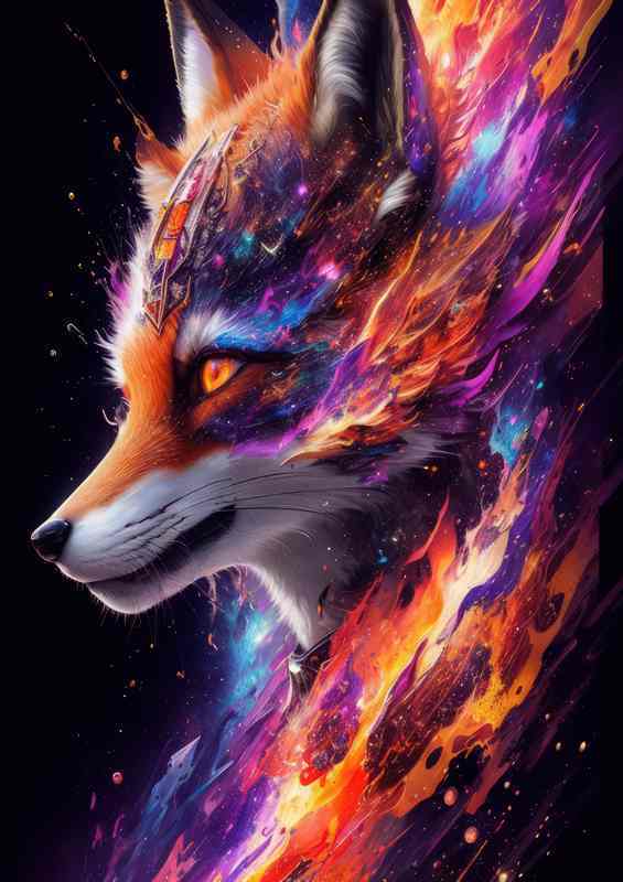 The Amazin coulurs Of The Sly Fox In Splash style