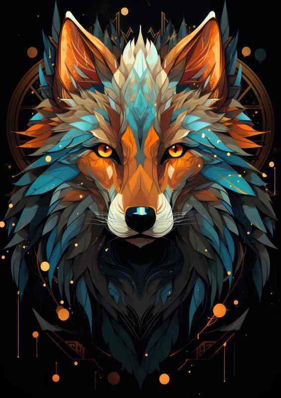 The Calm Wolf just relaxing in a nice art style
