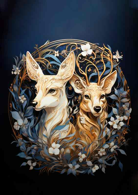 The Serenity of Woodland Deer