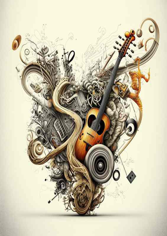 Natures Melodies a string of musical instruments