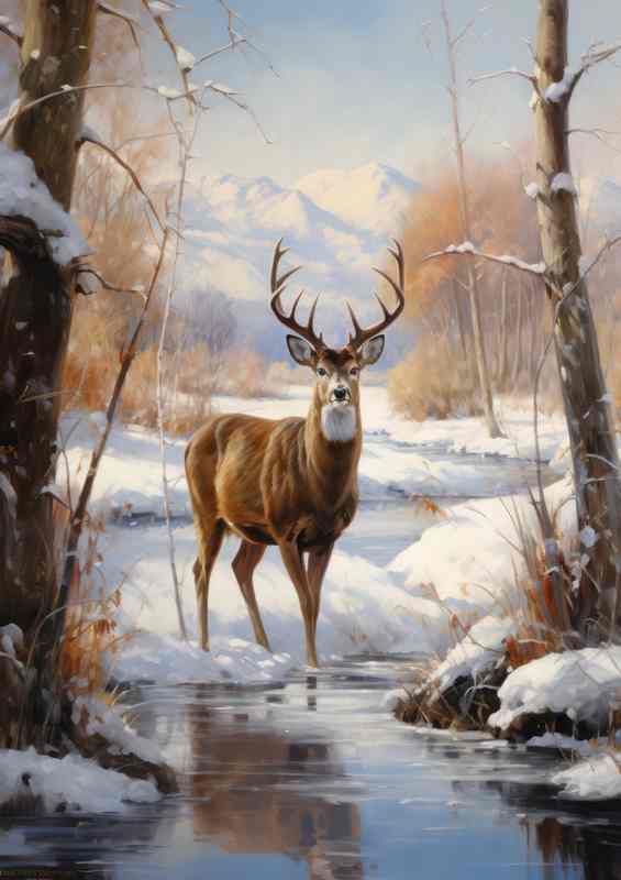 Wandering with Wildlife Deer By The Stream